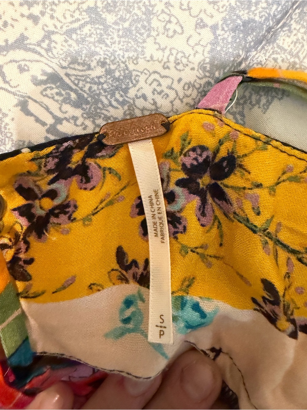 Offer $230 *UNICORN* Free People Patchwork Floral Slip Dress *HARD TO FIND* - Picture 13 of 13